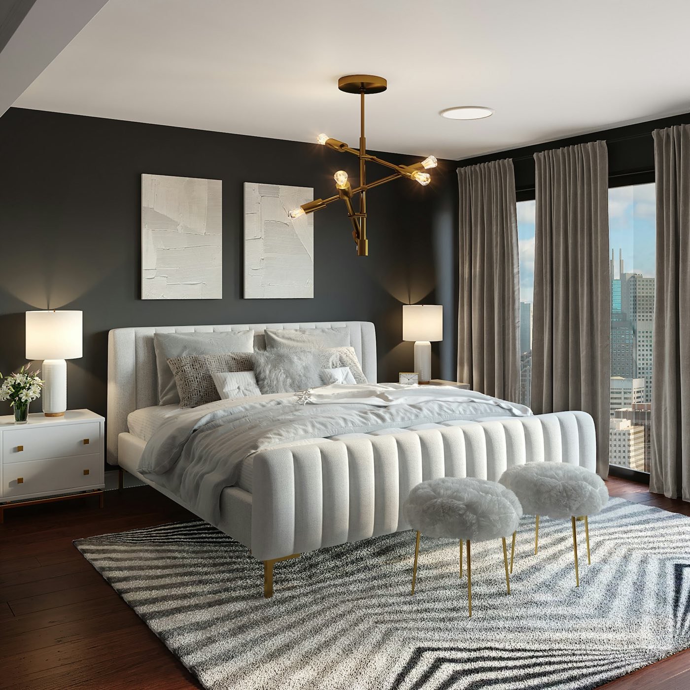 Bright, calm living space