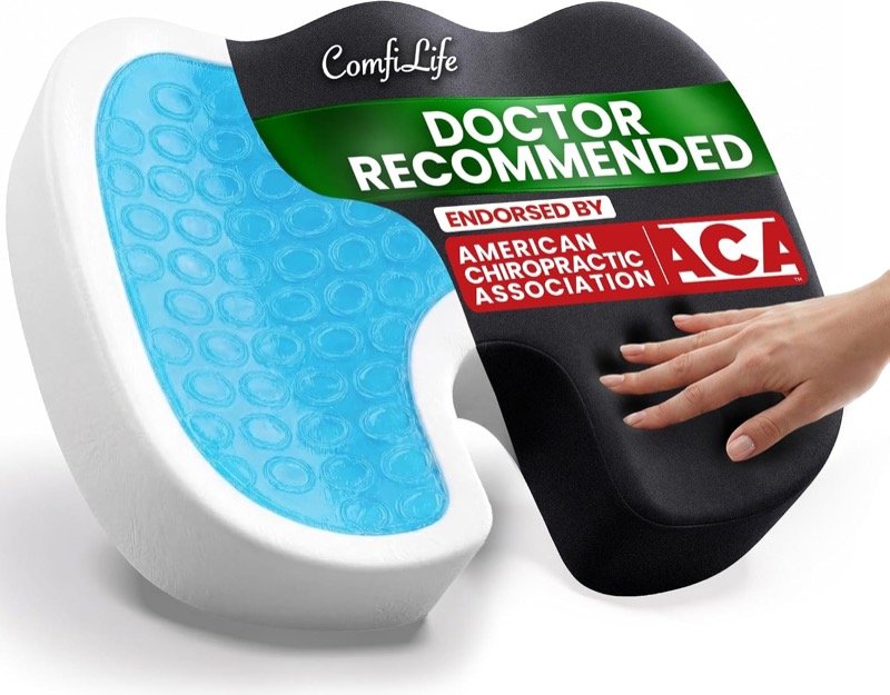 ComfiLife Gel Memory Foam Seat Cushion